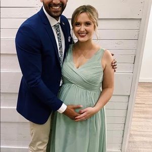 REVELRY Maternity “Petite” Zoe Chiffon Dress